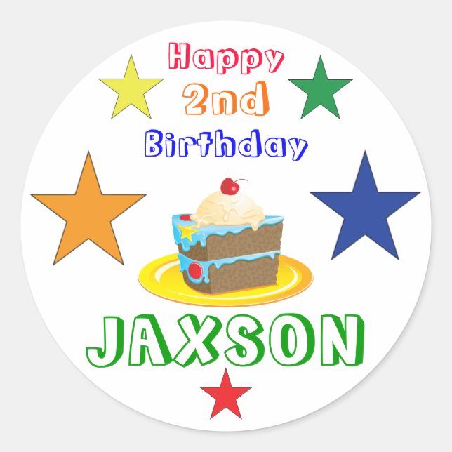 Pegatina Redonda pegatinas de lollipop (Anverso)