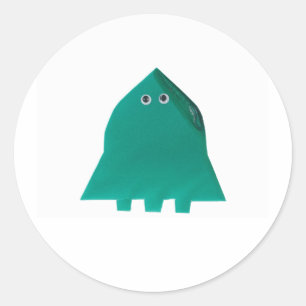 Pegatina Redonda Pegatinas de Lone Martian