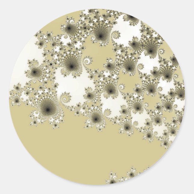 Pegatina Redonda Pegatinas de los Urchins de Oro (Anverso)