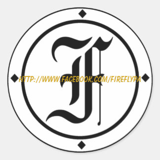 Pegatina Redonda Pegatinas de luciérnagas