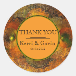 Pegatina Redonda pegatinas de "Luminaries" (Caída de la Ducha Brida