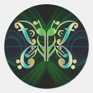 Pegatina Redonda Pegatinas de marionetas