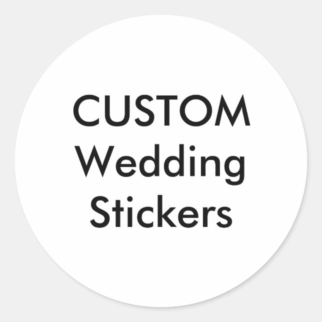 Pegatina Redonda Pegatinas de matrimonio personalizados 3" ROUND GL (Anverso)