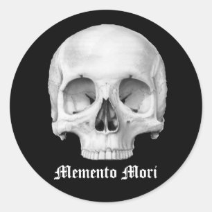 Pegatina Redonda Pegatinas de Memento Mori