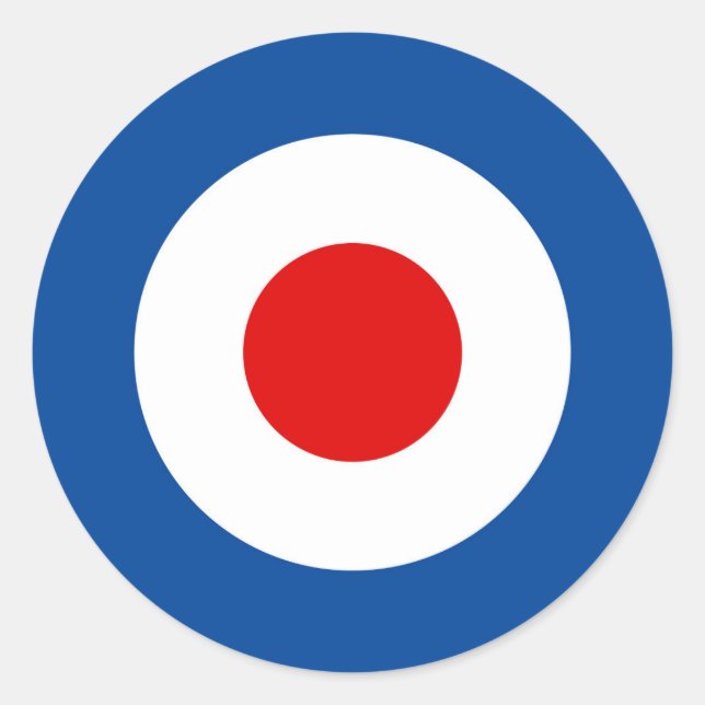 Pegatina Redonda Pegatinas de Mod Roundel 3" (Anverso)