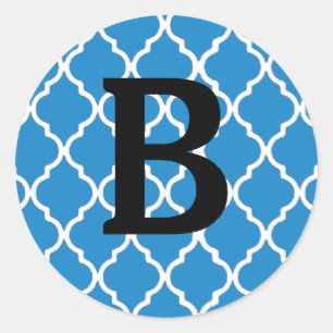 Pegatina Redonda Pegatinas de monograma