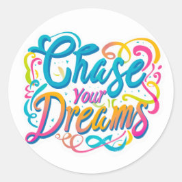 Pegatina Redonda Pegatinas de motivación