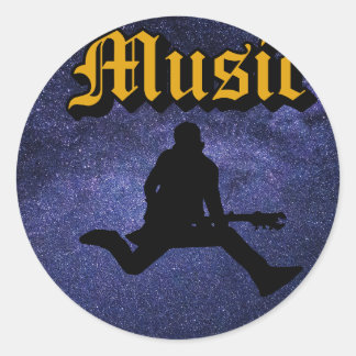 Pegatina Redonda Pegatinas de música