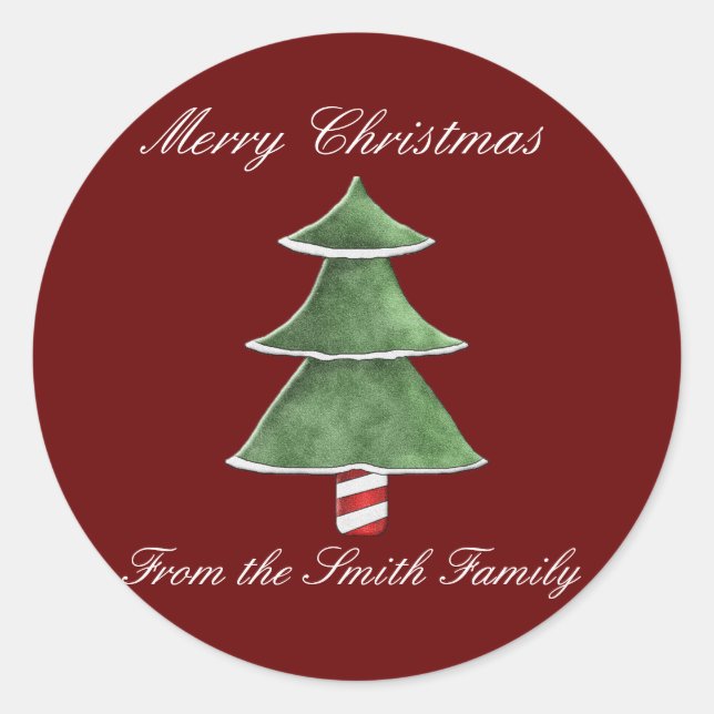 Pegatina Redonda pegatinas de navidad (Anverso)