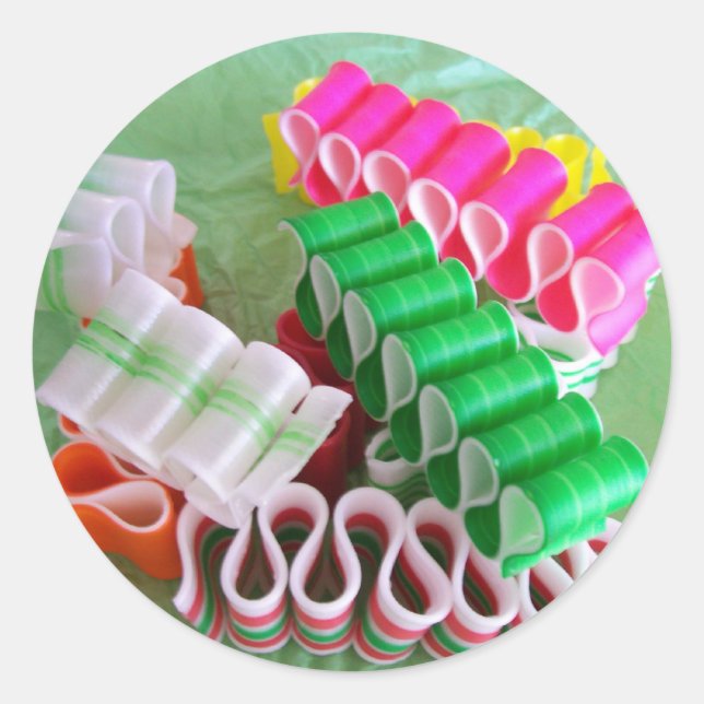 Pegatina Redonda Pegatinas de Navidad grandes (Anverso)