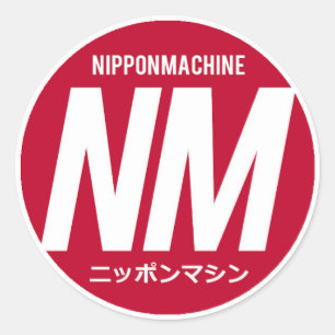 Pegatina Redonda Pegatinas de Nipponmachine