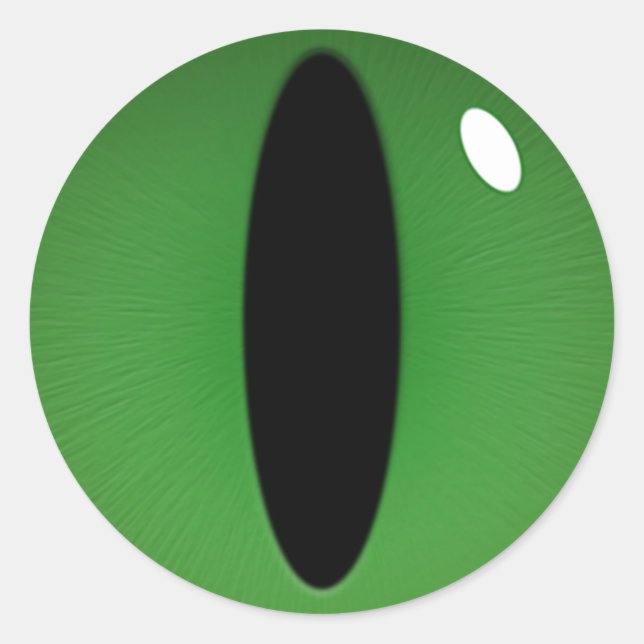 Pegatina Redonda Pegatinas de ojos de gato (Anverso)