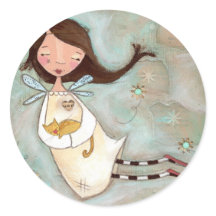 Pegatinas de On a Wing y a Purr - Angel