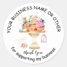 Pegatinas de paquetes de panadería