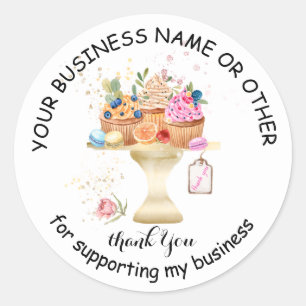 Pegatina Redonda Pegatinas de paquetes de panadería