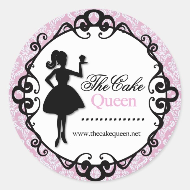 Pegatina Redonda Pegatinas de paquetes de panadería (Anverso)