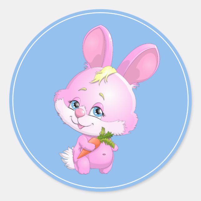 Pegatina Redonda Pegatinas de Pascua (Anverso)