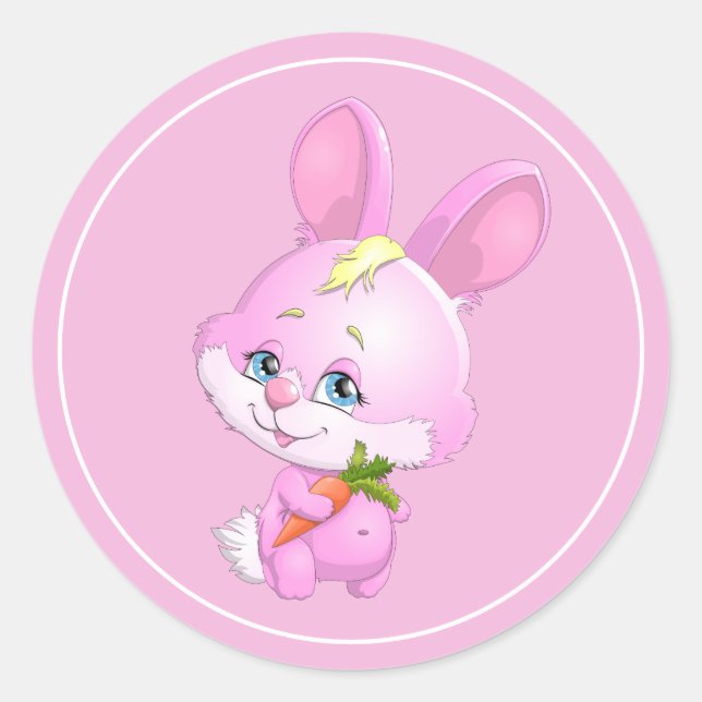 Pegatina Redonda Pegatinas de Pascua (Anverso)