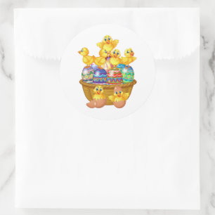 Pegatina Redonda Pegatinas de Pascua