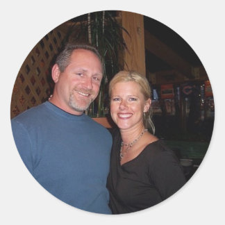Pegatina Redonda Pegatinas de Patty y Tom
