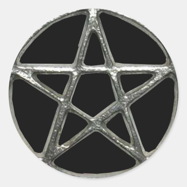 Pegatina Redonda Pegatinas de Pentacle (Anverso)