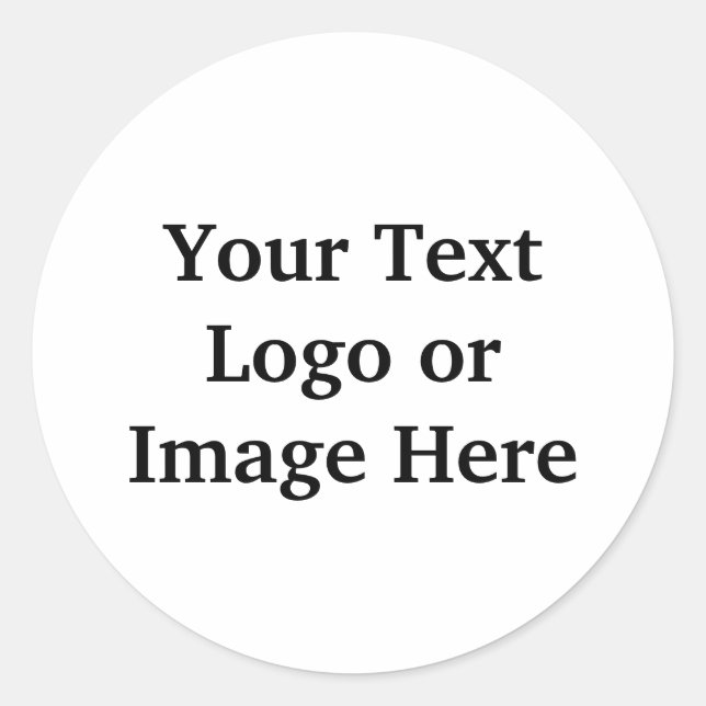 Pegatina Redonda Pegatinas de personalizable (Anverso)