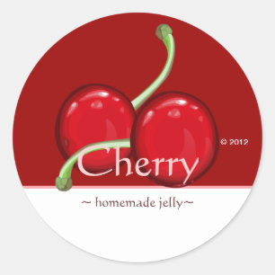 Pegatina Redonda Pegatinas de personalizable Cherry