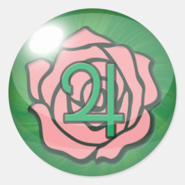 Pegatina Redonda Pegatinas de Petal Storm