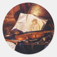 Pegatinas de pintura de instrumentos musicales