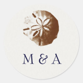 Pegatina Redonda pegatinas de playa