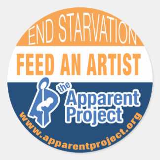 Pegatina Redonda Pegatinas de proyectos aparentes