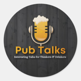 Pegatina Redonda Pegatinas de Pub Talks