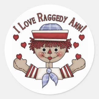 Pegatina Redonda Pegatinas de Raggedy Andy