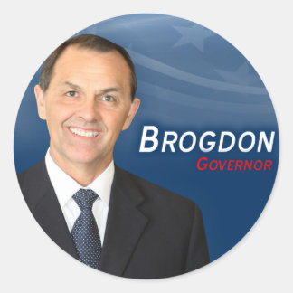 Pegatina Redonda Pegatinas de Randy Brogdon