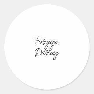 Pegatina Redonda pegatinas de regalo con clase