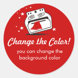 Pegatina Redonda Pegatinas de regalo de hornillos para hornear 