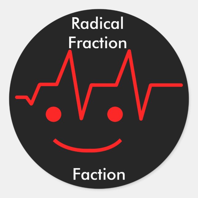 Pegatina Redonda Pegatinas de RFF (Anverso)