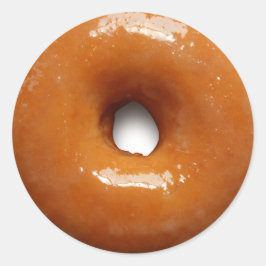 Pegatina Redonda Pegatinas de Round Glazed Donut