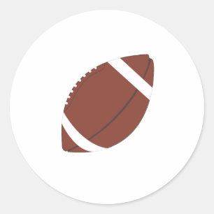 Pegatina Redonda Pegatinas de Rugby Ball
