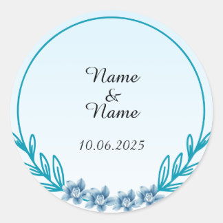 Pegatina Redonda pegatinas de sabores bodas