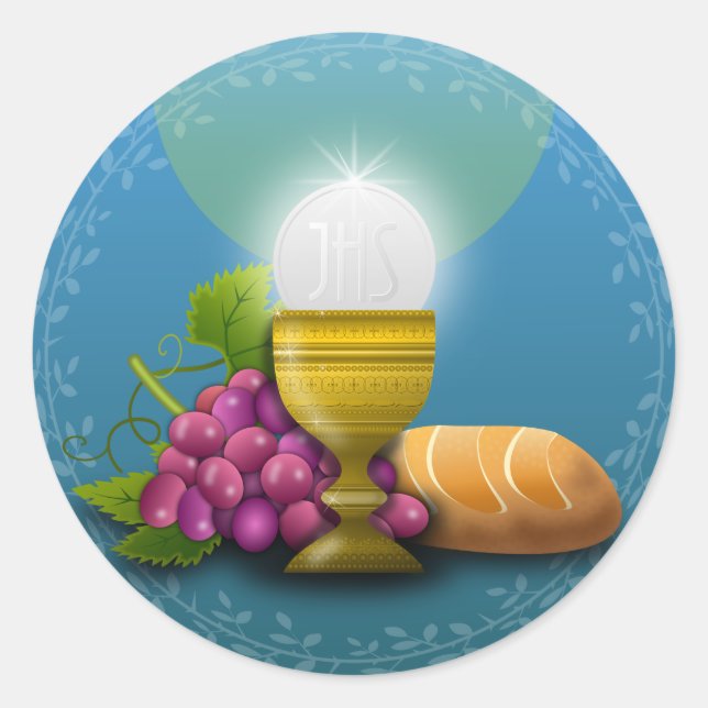 Pegatina Redonda pegatinas de sacramento (Anverso)