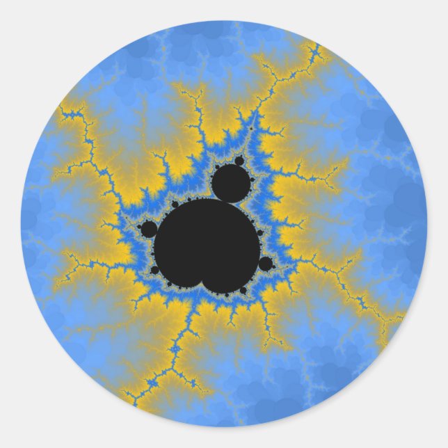 Pegatina Redonda Pegatinas de Sandbank (Anverso)