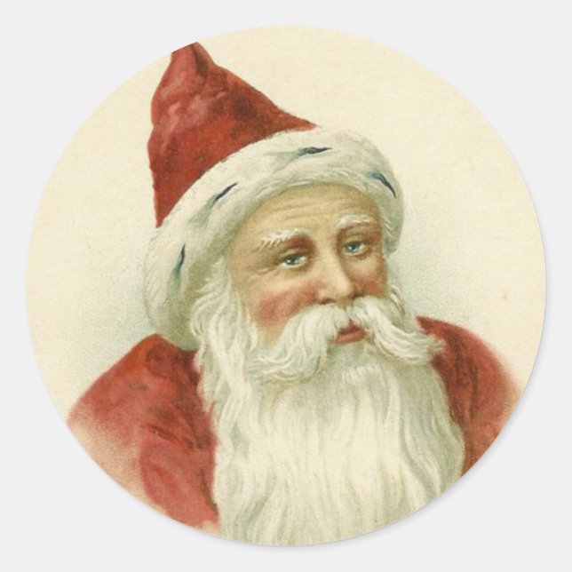 Pegatina Redonda Pegatinas de Santa Lucía (Anverso)