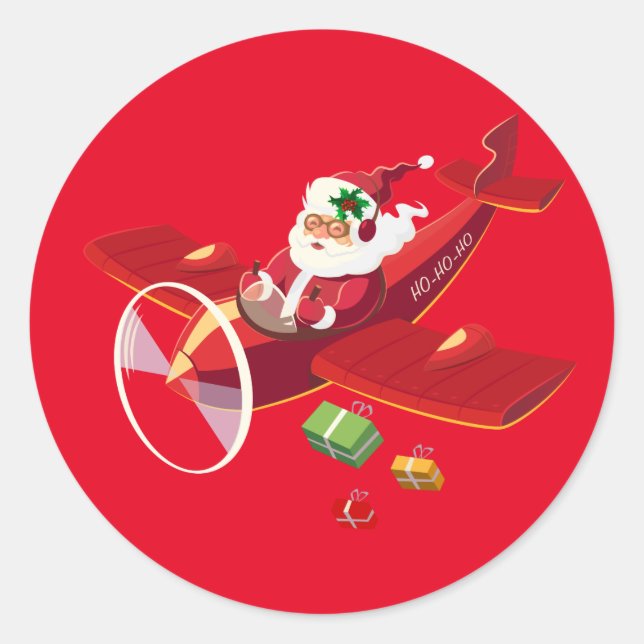 Pegatina Redonda Pegatinas de Santa María (Anverso)