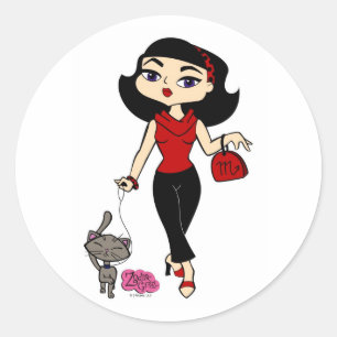 Pegatina Redonda Pegatinas de Scorpio