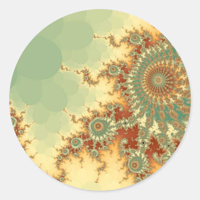 Pegatina Redonda Pegatinas de Scorpion (Anverso)