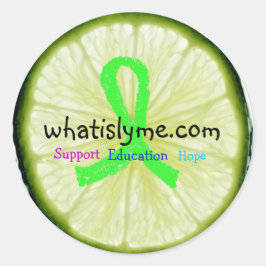 Pegatina Redonda Pegatinas de sensibilización sobre la enfermedad d