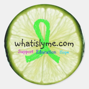 Pegatina Redonda Pegatinas de sensibilización sobre la enfermedad d