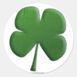 Pegatina Redonda Pegatinas de Shamrock