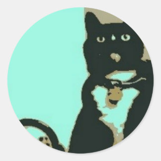 Pegatina Redonda Pegatinas de SillyKitty